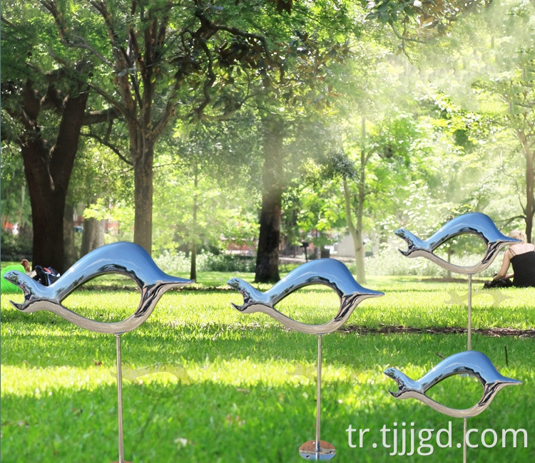 Stainless Steel Water Sculpture